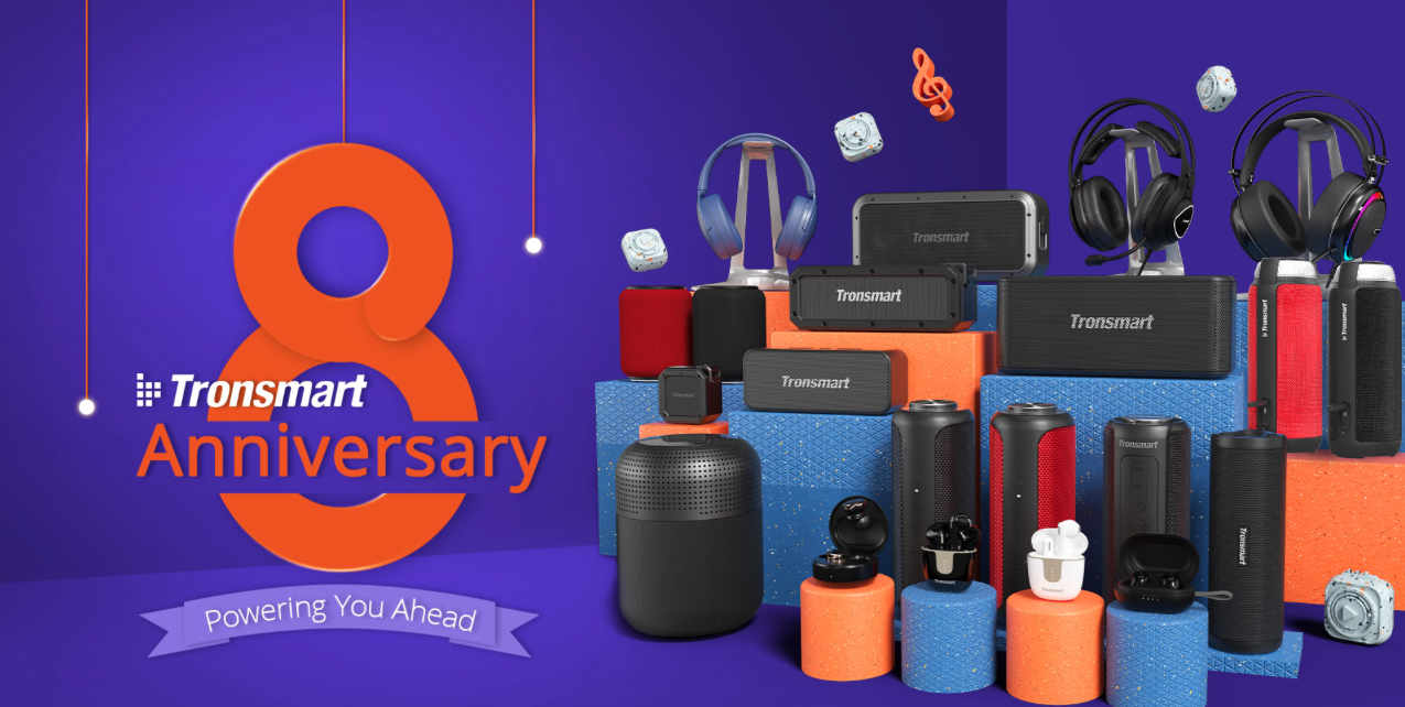 Tronsmart turns 8 and rewards its users!