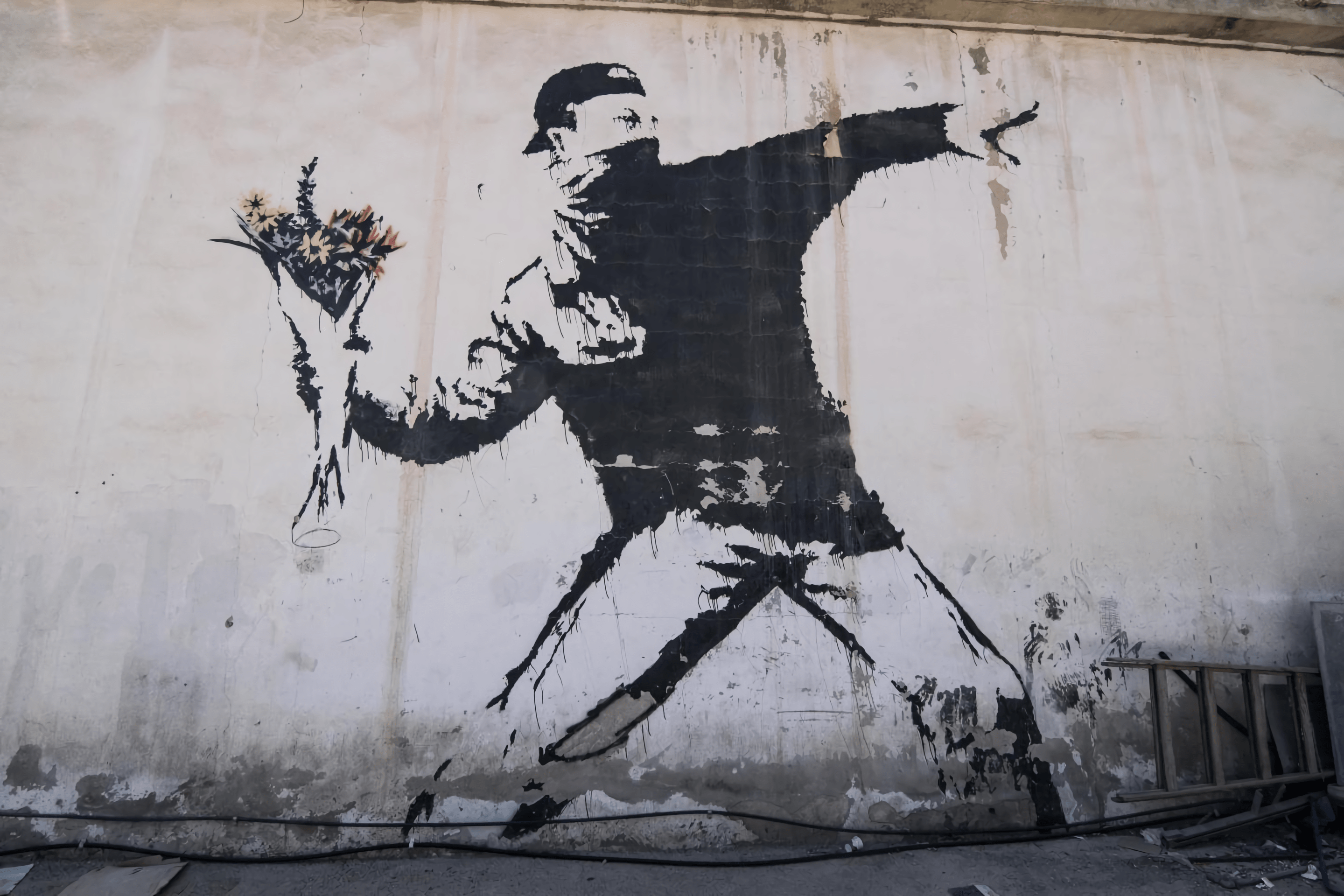 An iconic Banksy work will be auctioned and it will be possible to pay with Bitcoin and Ethereum