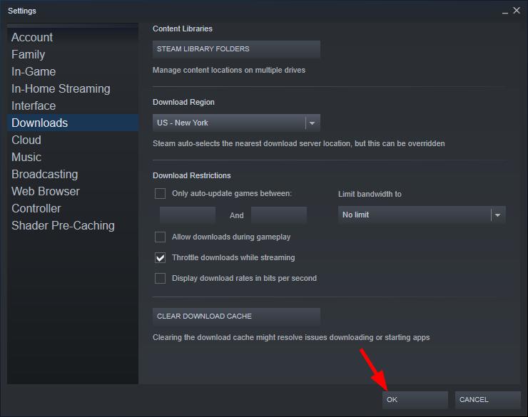 Steam download speed slow